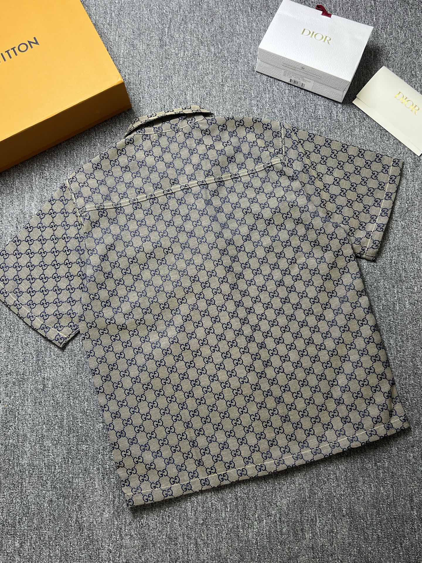 GC 2026 Men's Shirt Taupe Blue Denim 640789