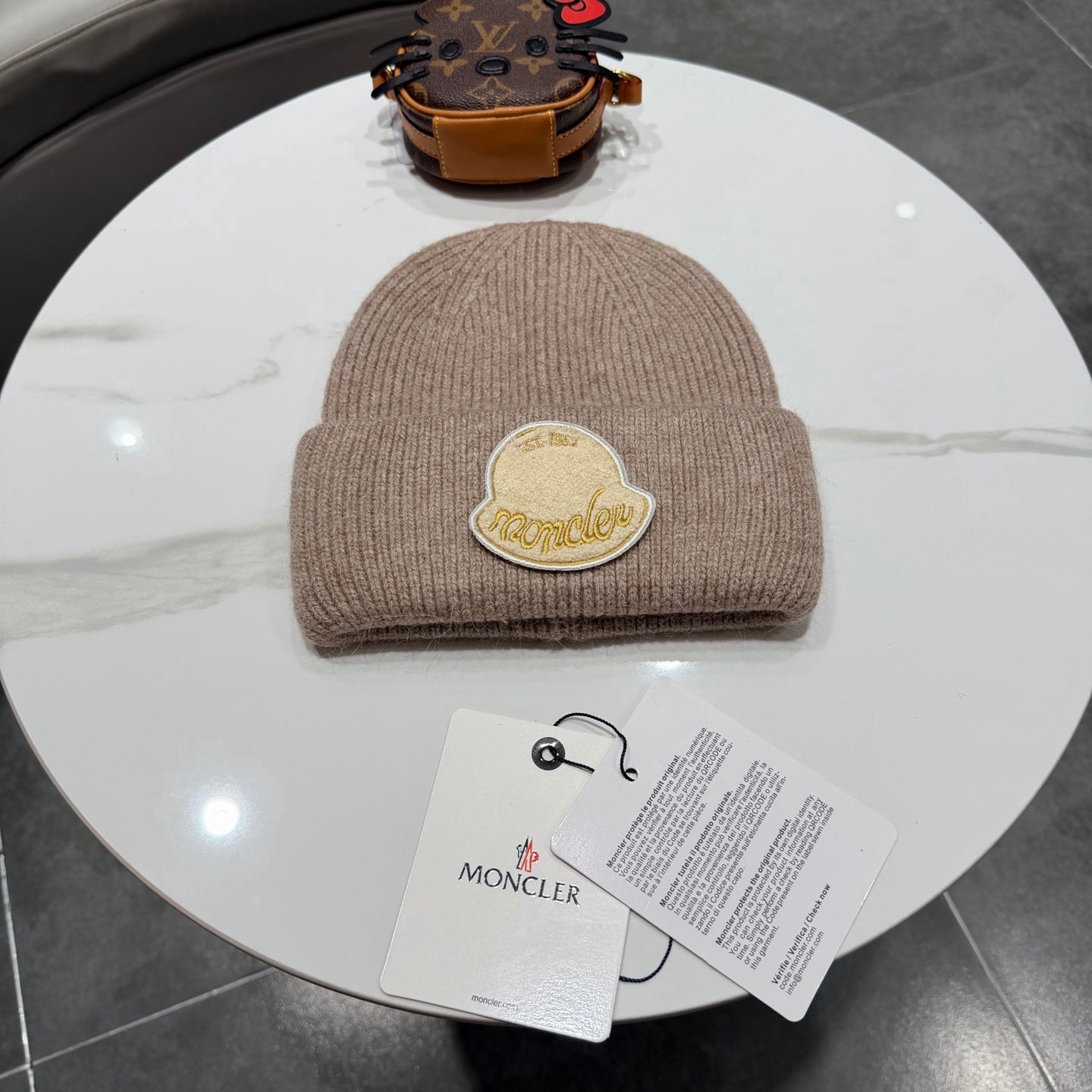 Moncler Logo-patch Beanie 435073
