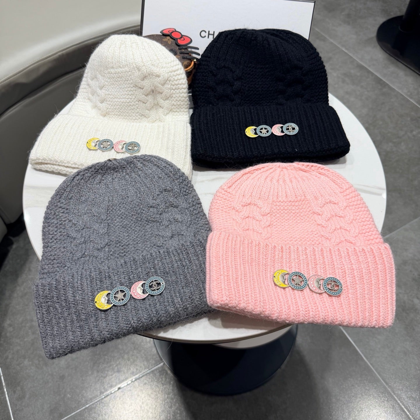 Chanel Wool Hat With "COCO" Word 435054