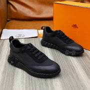 HM BOUNCING SNEAKER BLACK CANVAS AND CALFSKIN