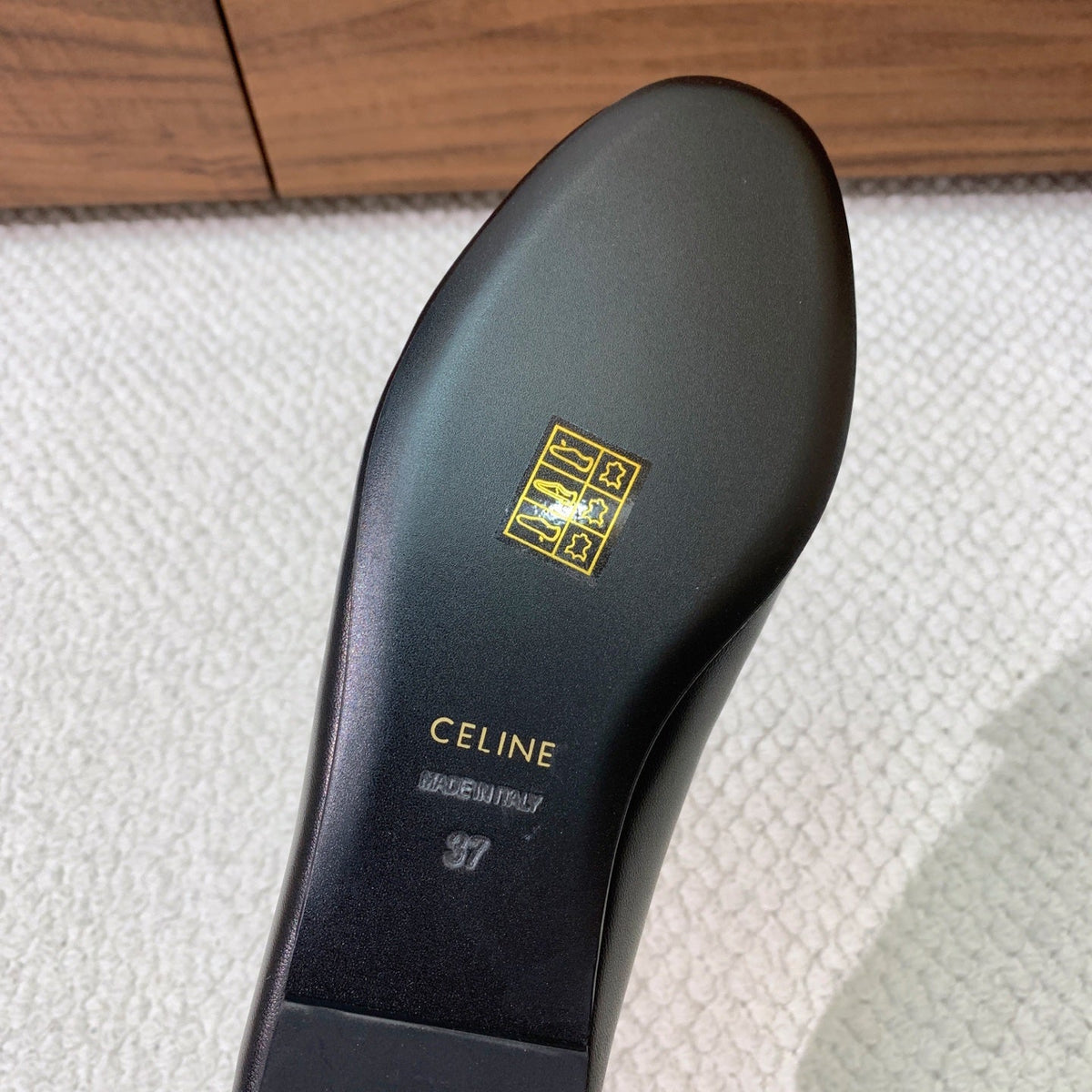 Celine 2026 Aura Loafers Black Cowhide 995216