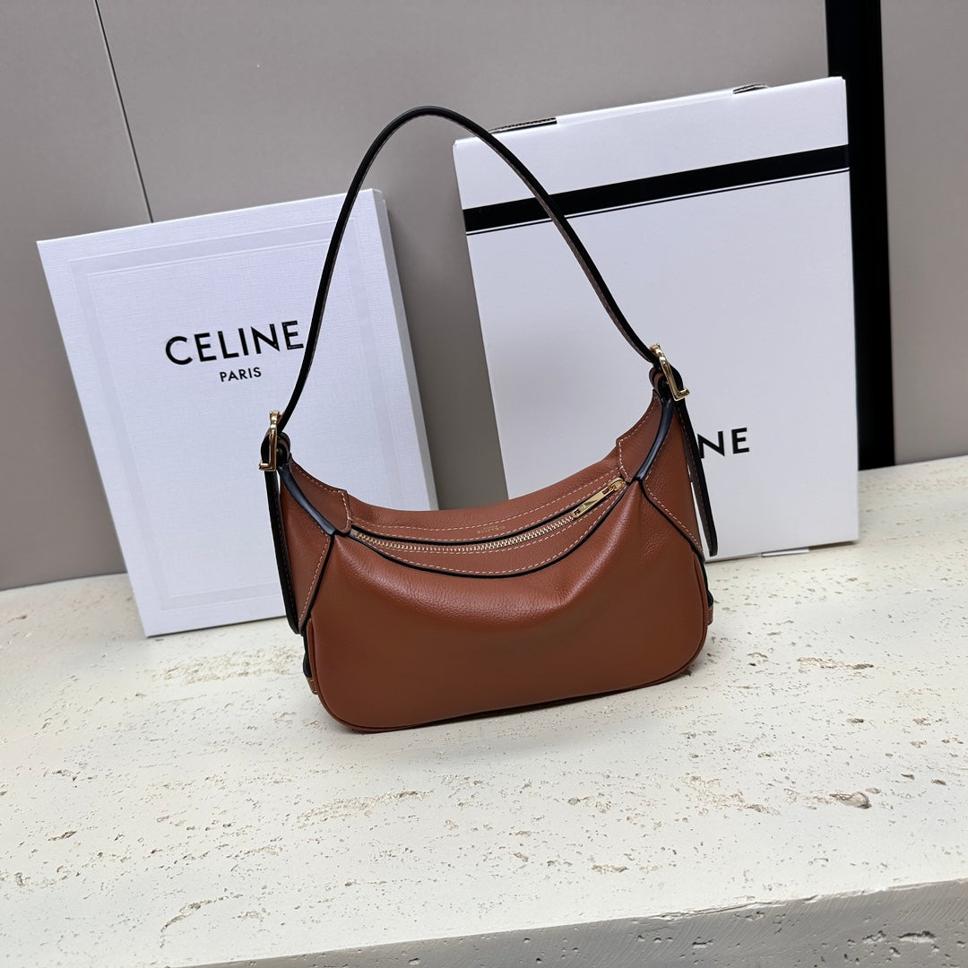 MINI 19 ROMY IN BRONZE BROWN SUPPLE CALFSKIN