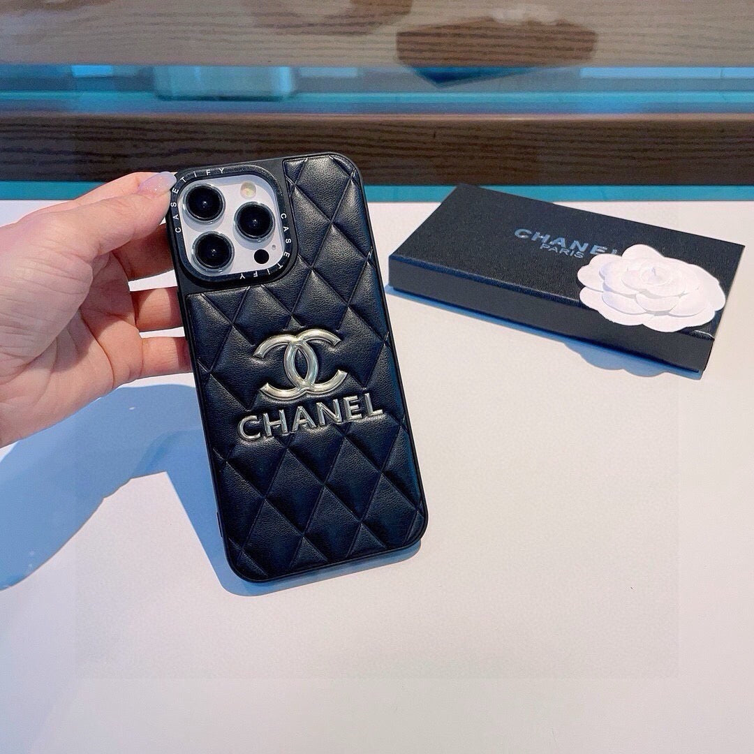 Chanel Gold Logo Phone Case 390502