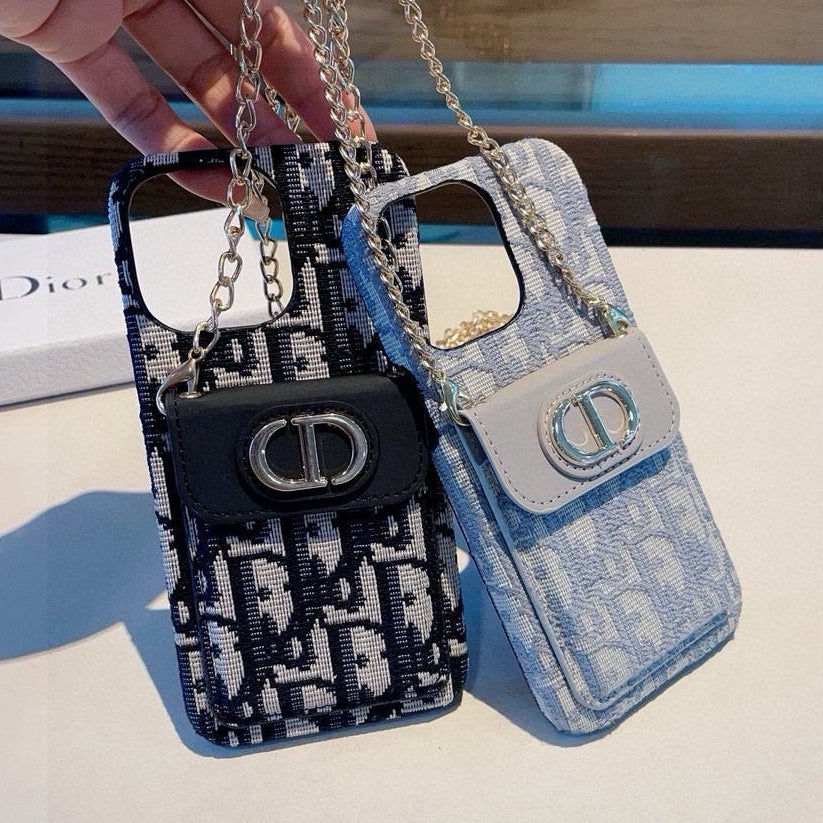 Dior Card Holder Crossbody Phone Case 393853