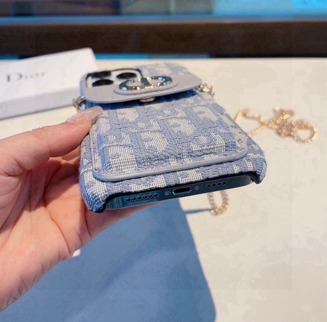 Dior Card Holder Crossbody Phone Case 393853