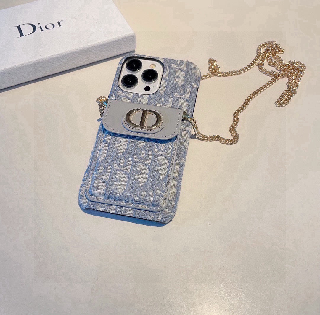 Dior Card Holder Crossbody Phone Case 393853