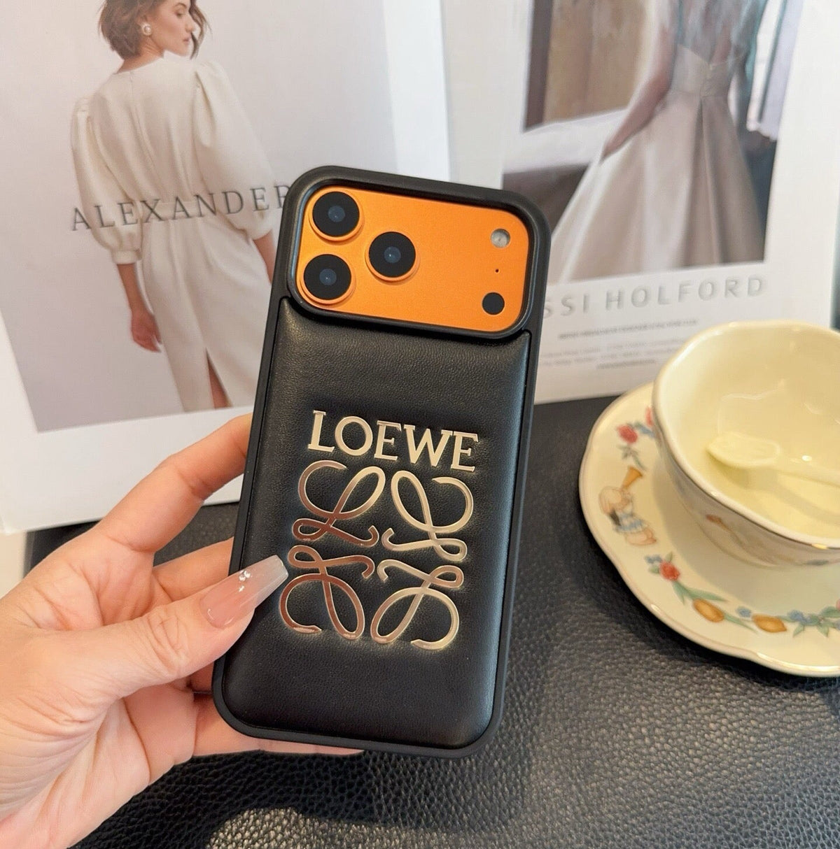 Loewe Phone Case with Big Logo 393900