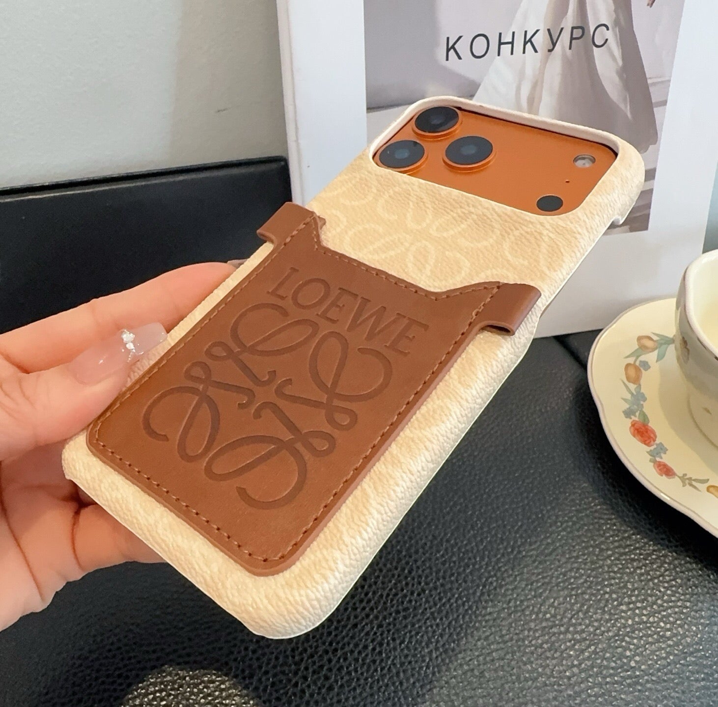 Loewe Crossbody Card Holder And Phone Case 397220