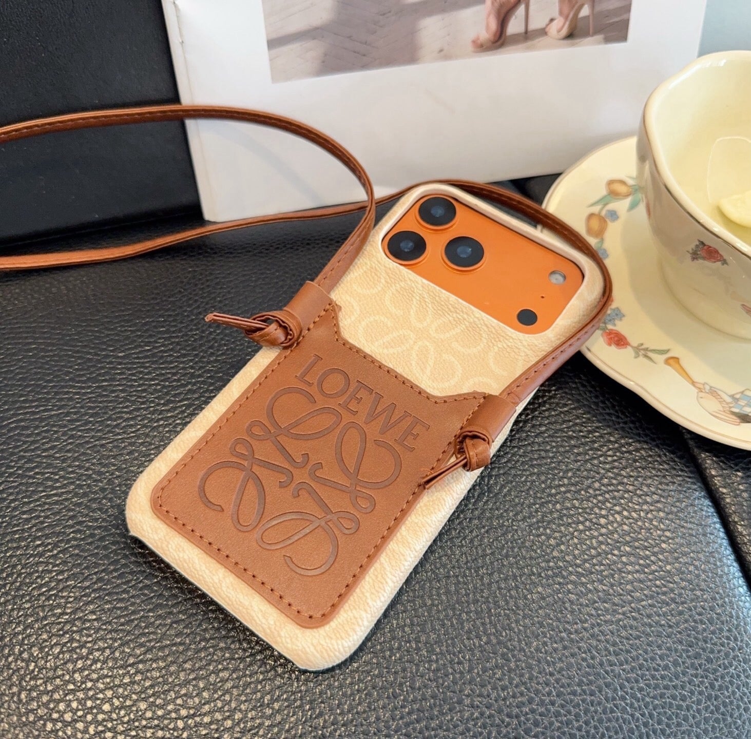 Loewe Crossbody Card Holder And Phone Case 397220