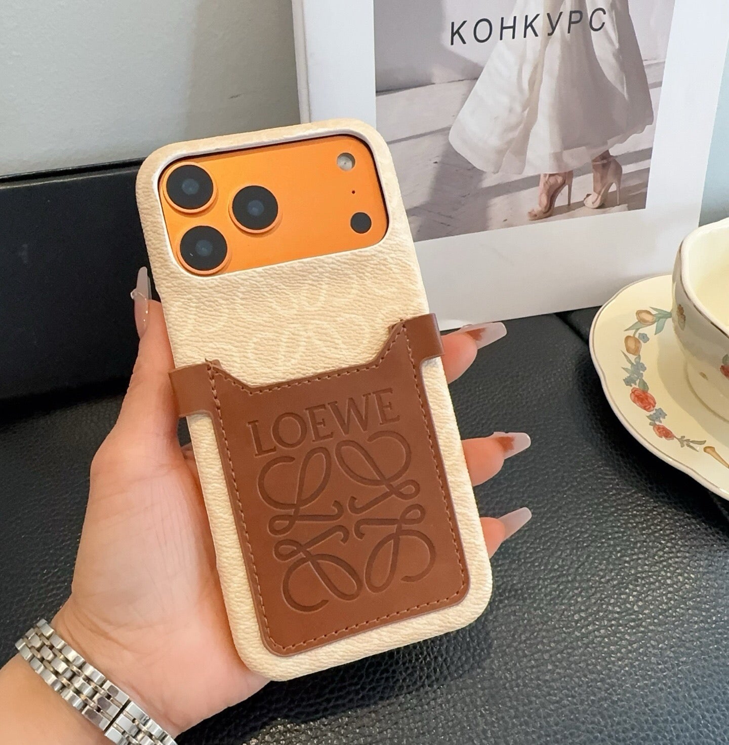 Loewe Crossbody Card Holder And Phone Case 397220
