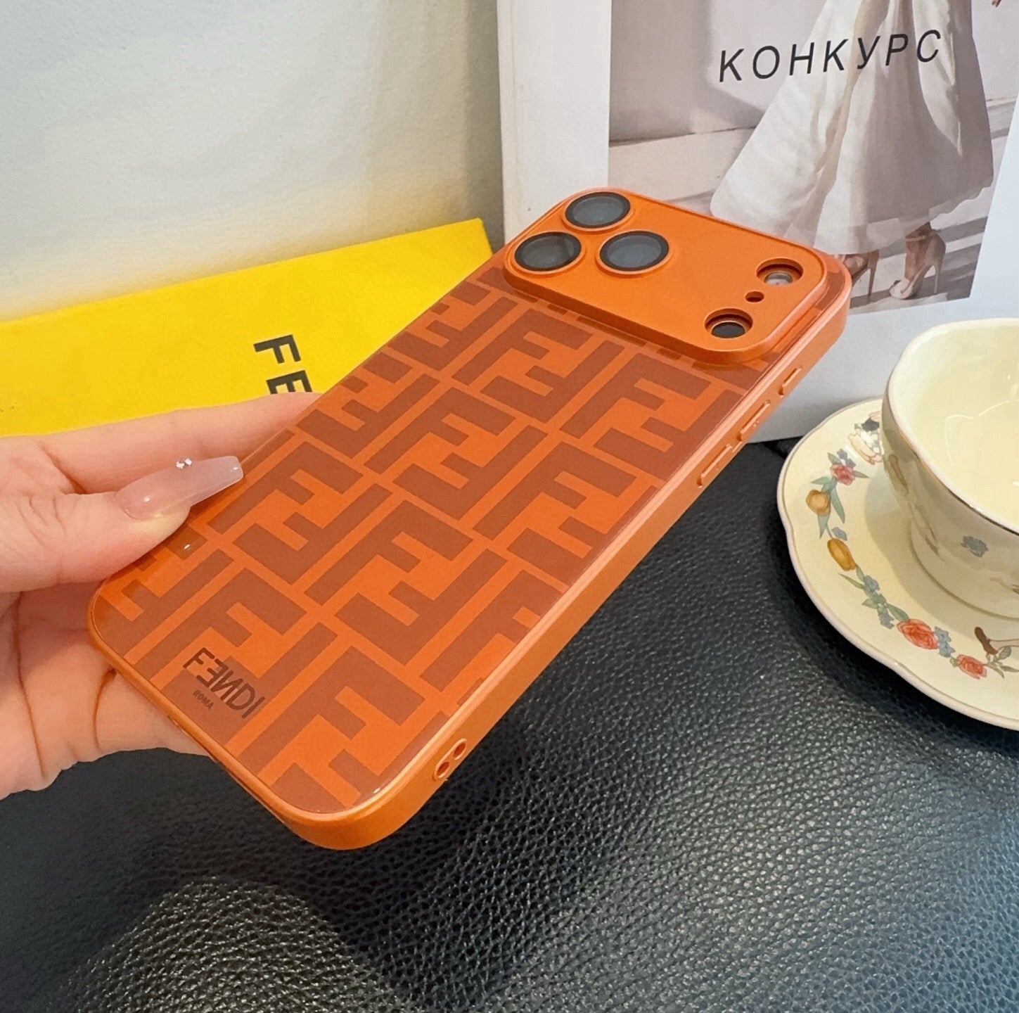Fendi FF Monogram Card Holder Phone Case 400368