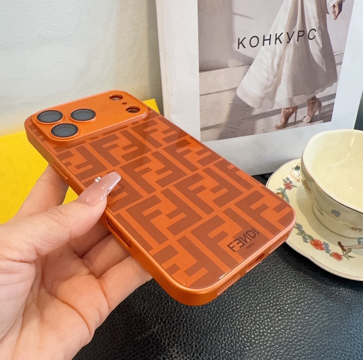 Fendi FF Monogram Card Holder Phone Case 400368