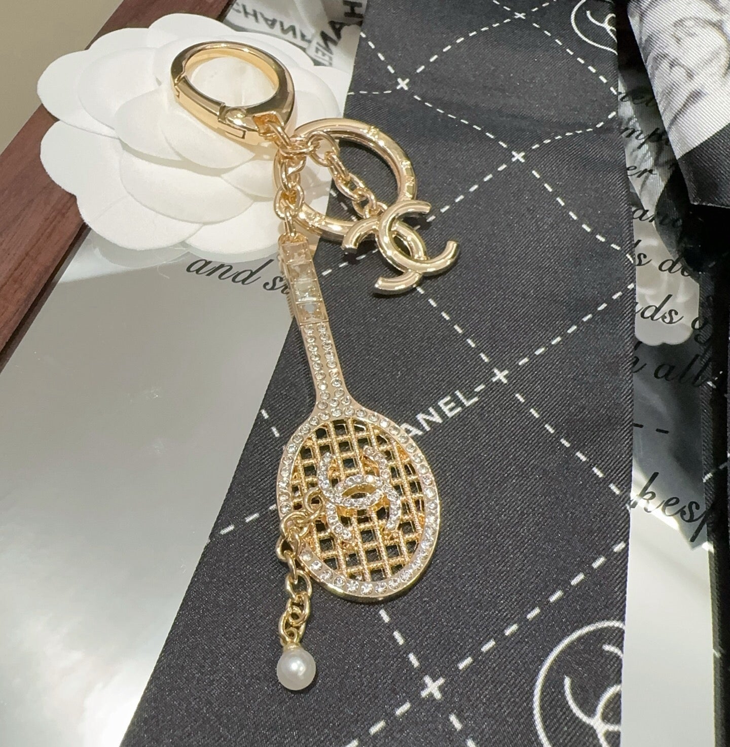 Chanel Tennis Racket Charm 415598