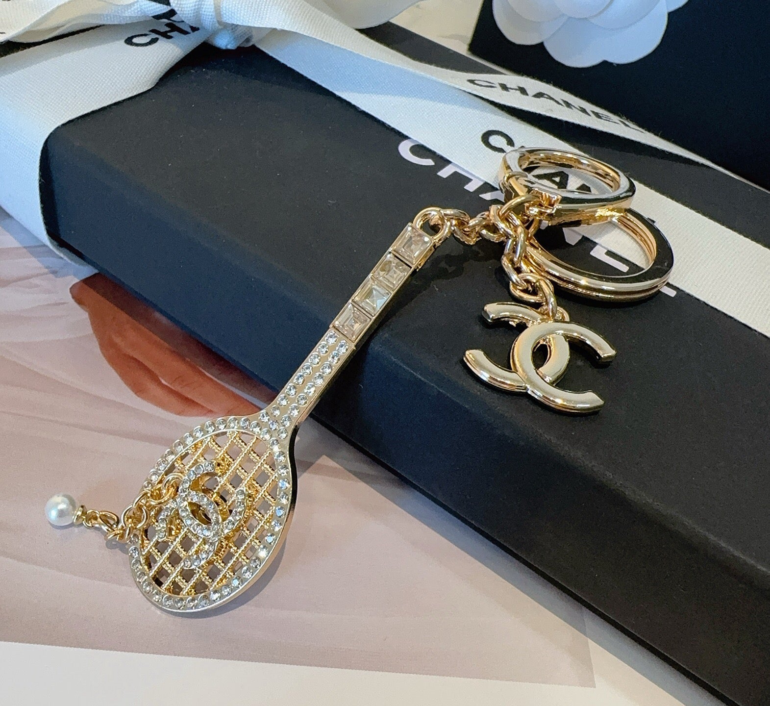 Chanel Tennis Racket Charm 415598