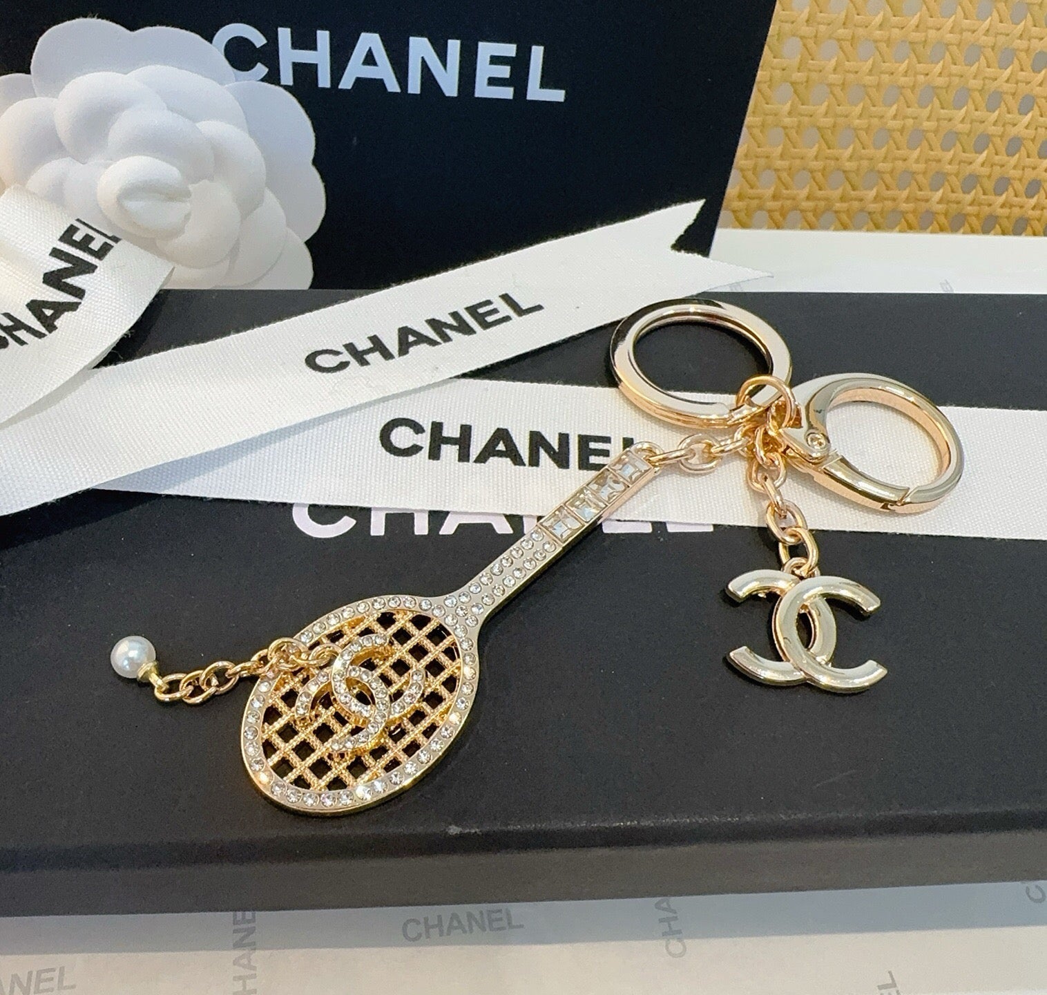Chanel Tennis Racket Charm 415598