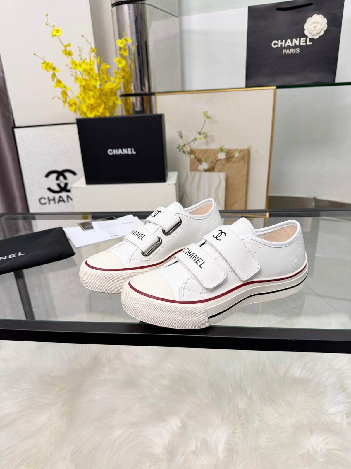 Chanel 2026 Low-Top Sneakers Leather Wool 191144