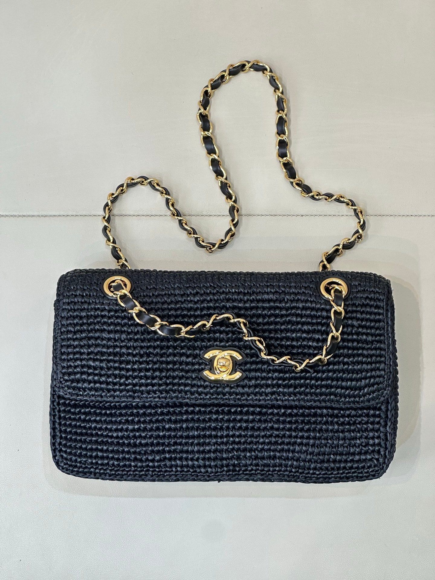 Chanel 2026 Coco Beach Flap Bag Raffia Leather 143488