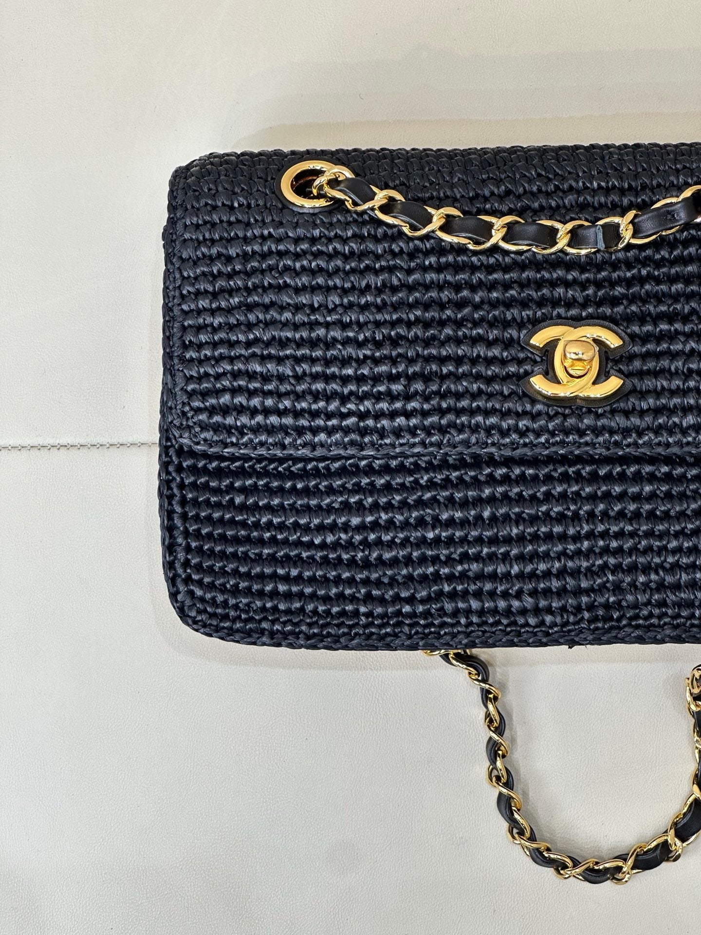 Chanel 2026 Coco Beach Flap Bag Raffia Leather 143488