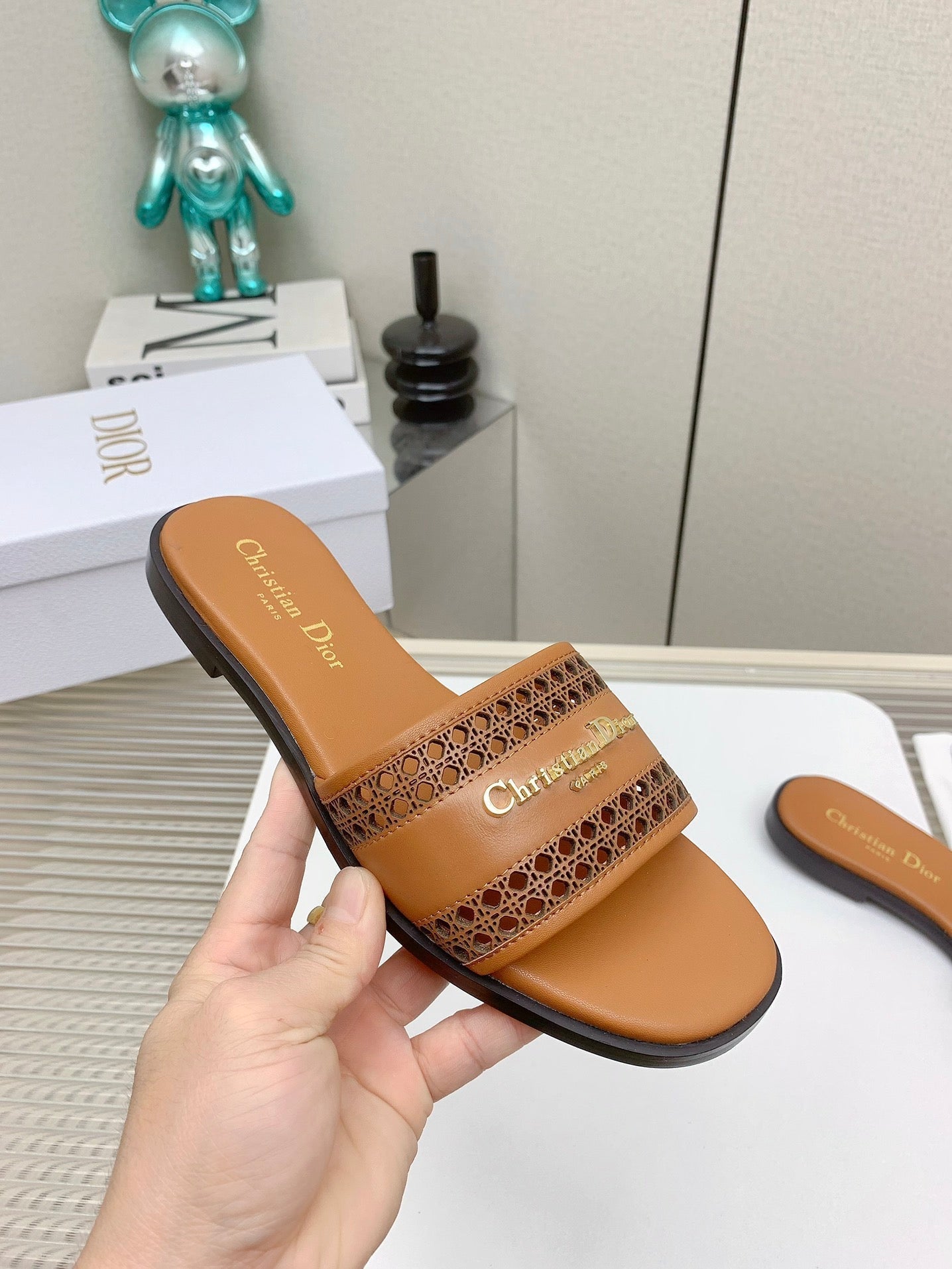 CD D-Lane Slide In Brown Cowhide 106283