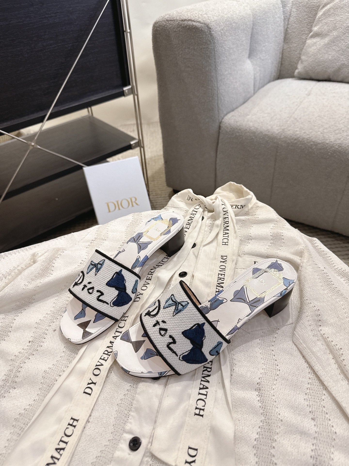 Dior 2026 Dway Slide Sandals Canvas 932089