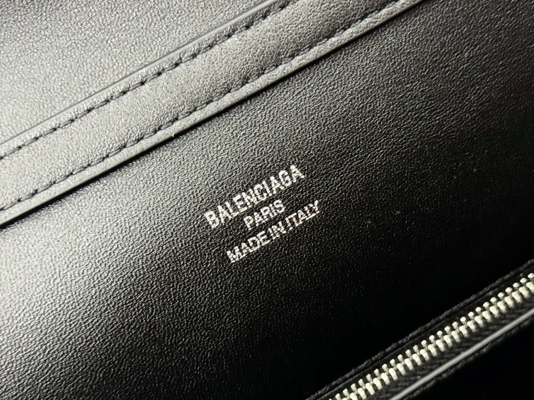 Balenciaga Medium Rodeo Bag 35 Black Calfskin Sliver Hardware