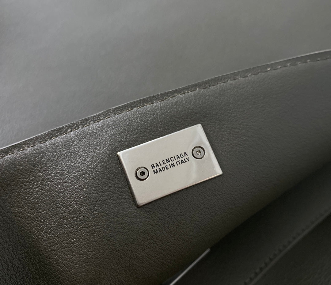 Balenciaga Large Rodeo Bag 40 Olive Green Caflskin Sliver Hardware