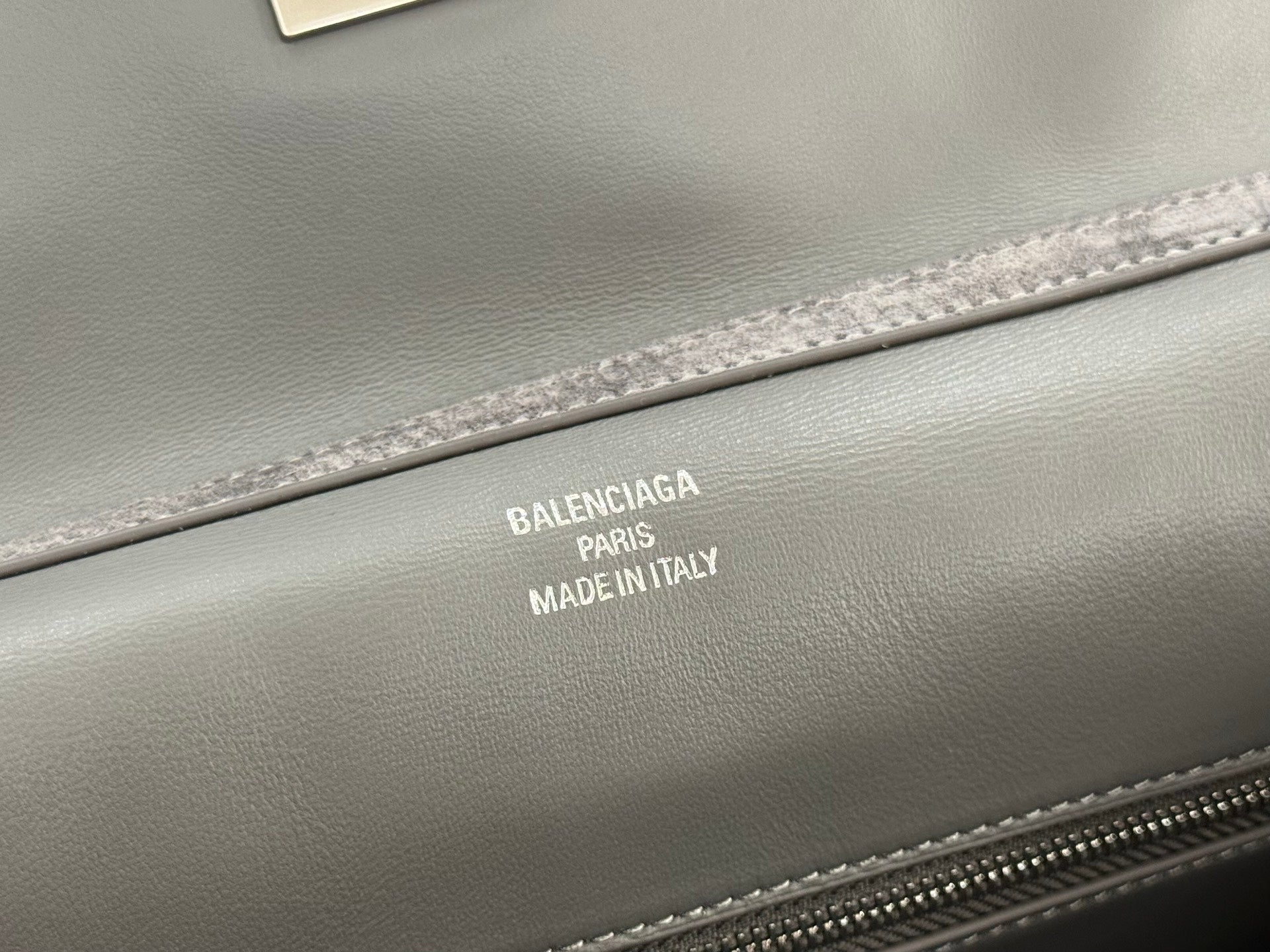 Balenciaga Medium Bag 35 Gray Suede Sliver Hardware
