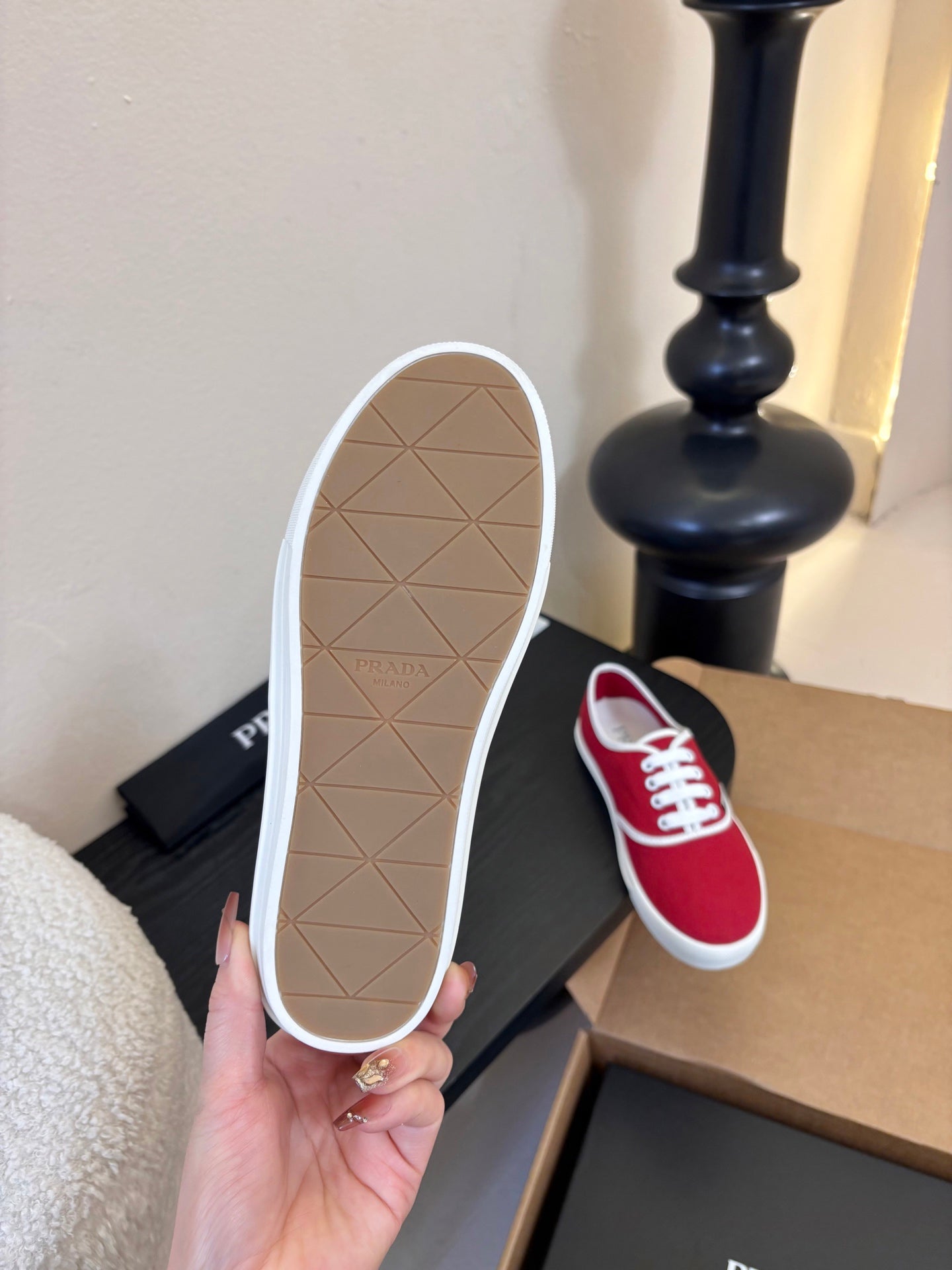 PRA 26S Casual Shoes Red White Canvas 627465