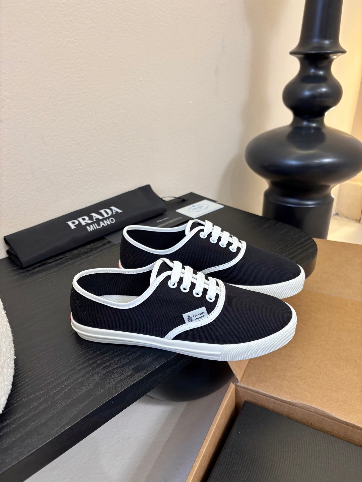PRA 26S Casual Shoes Black Canvas 627468