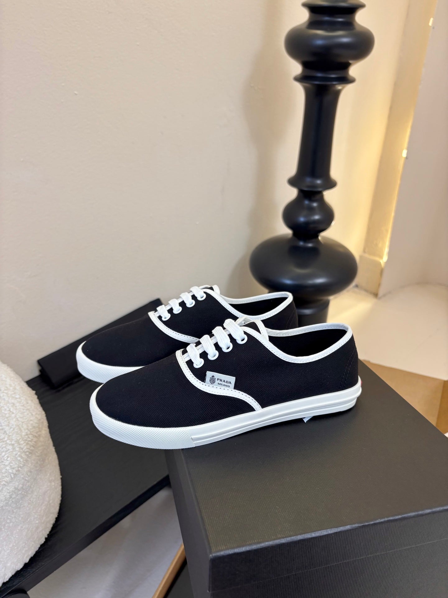 PRA 26S Casual Shoes Black Canvas 627468