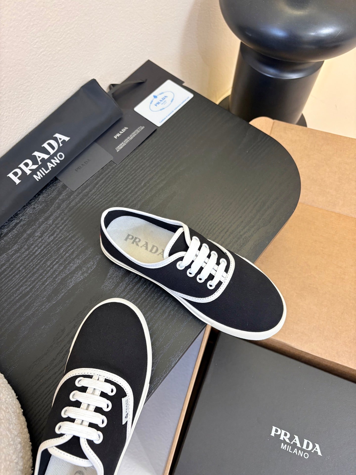 PRA 26S Casual Shoes Black Canvas 627468