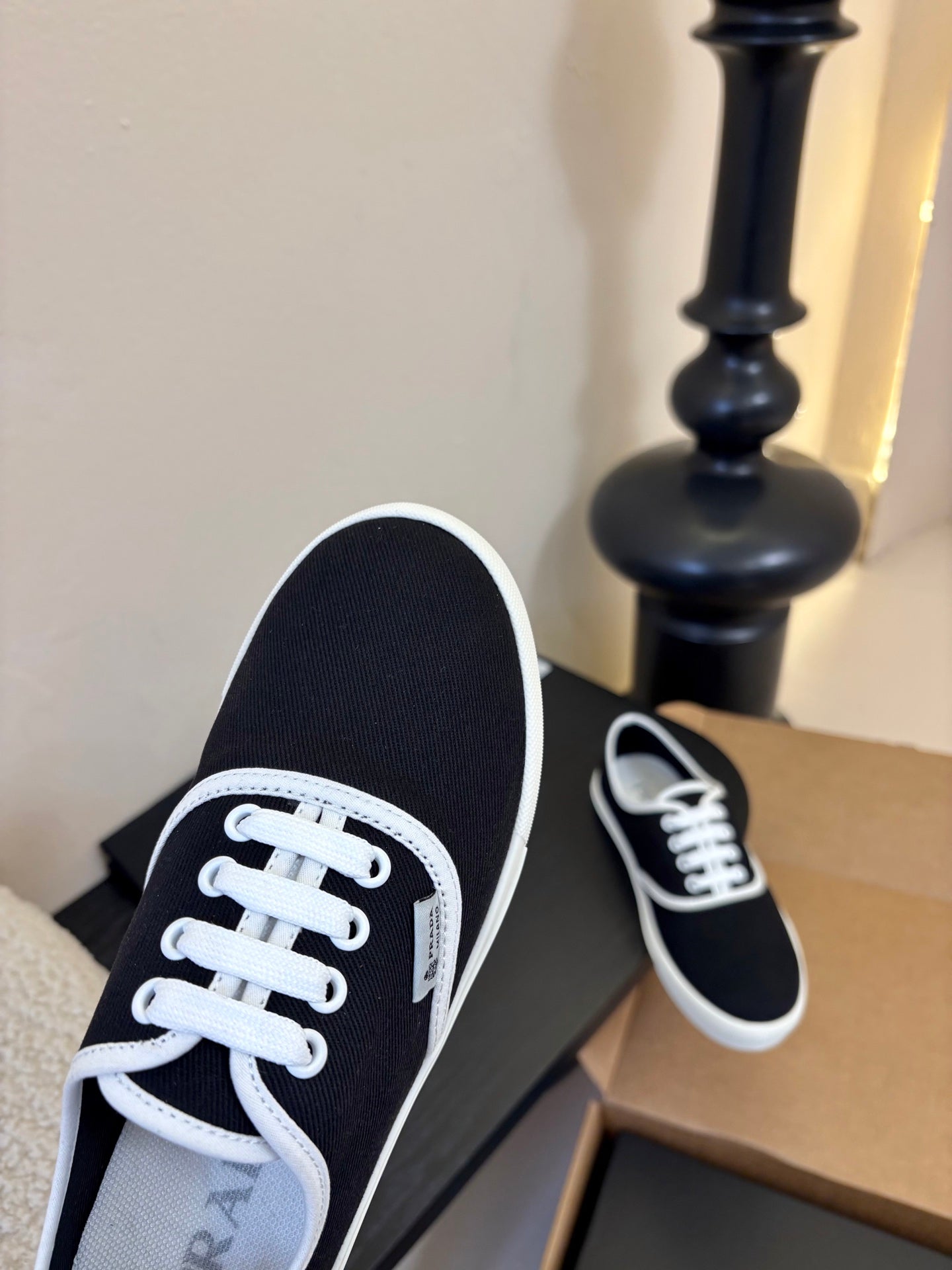 PRA 26S Casual Shoes Black Canvas 627468