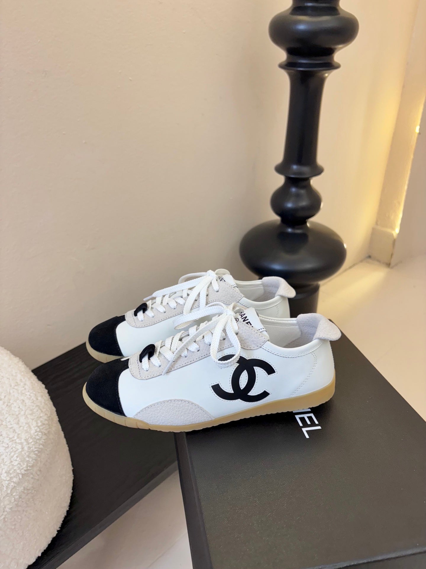 CC 2026 Sneakers Calfskin and Embossed Suede Calfskin