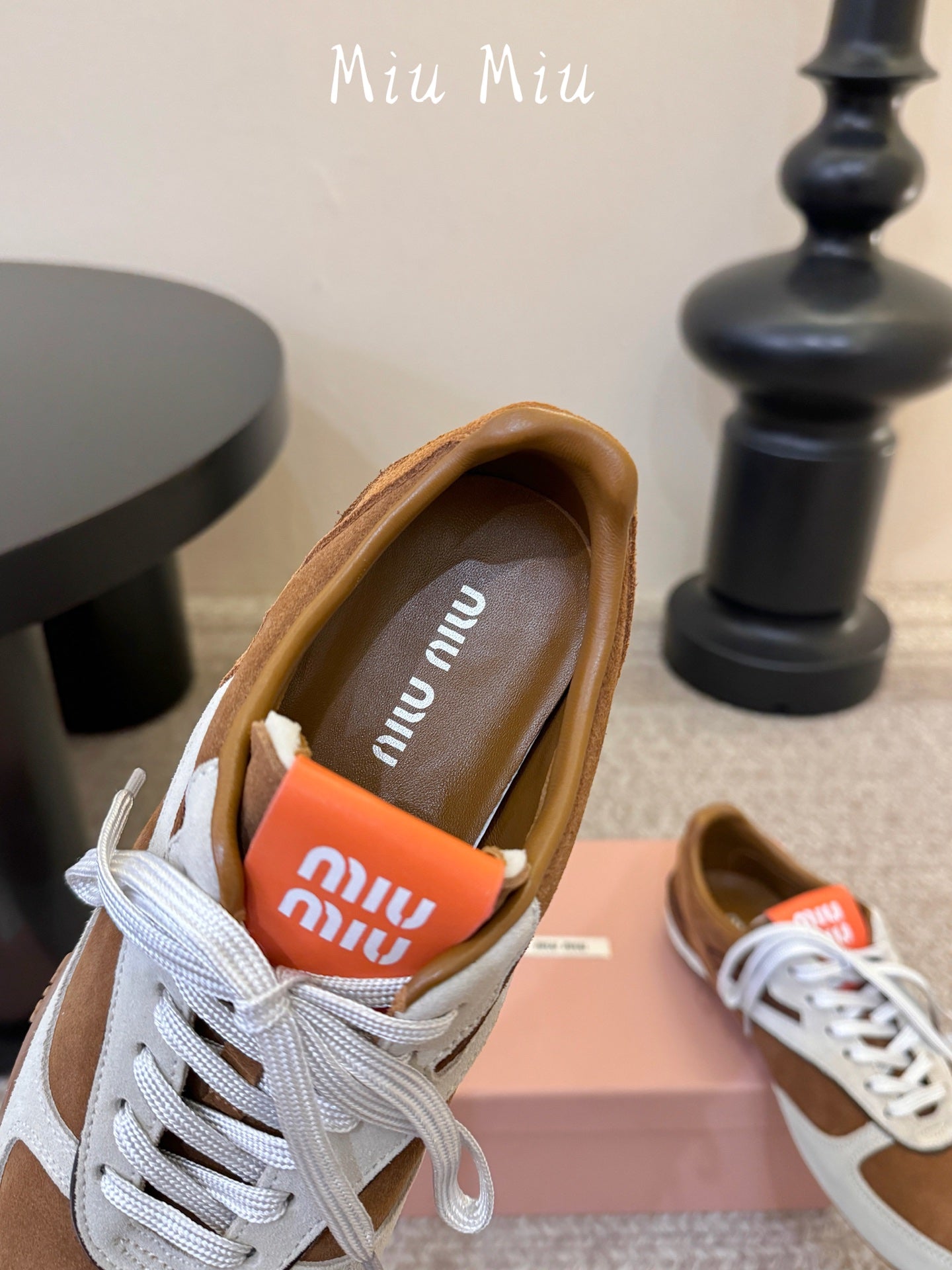 Miumiu 2026 Gymnasium Sneakers Brown Suede 953437