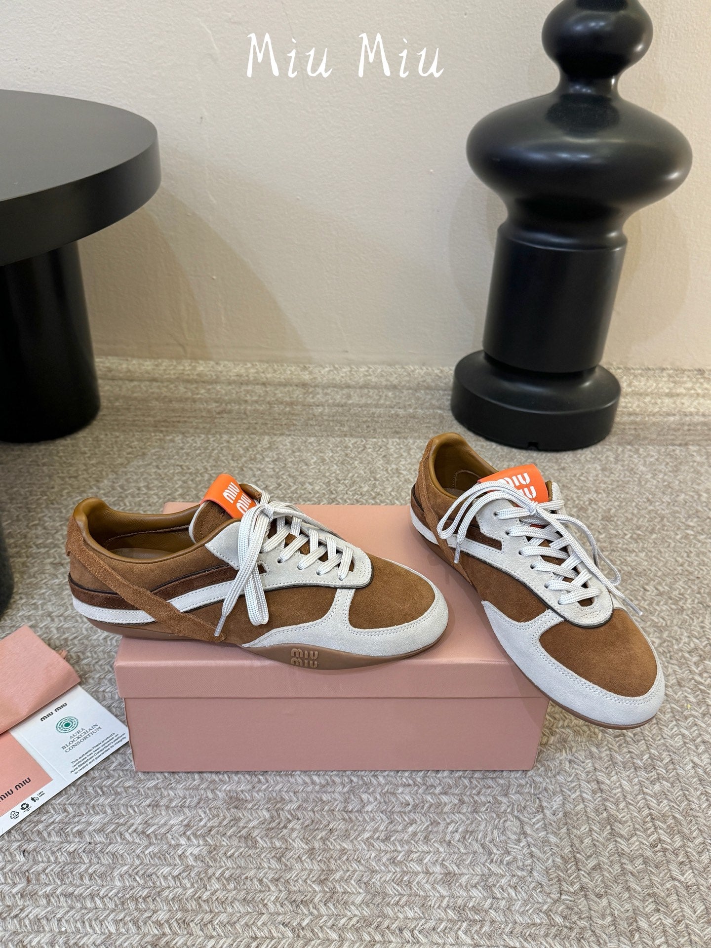 Miumiu 2026 Gymnasium Sneakers Brown Suede 953437