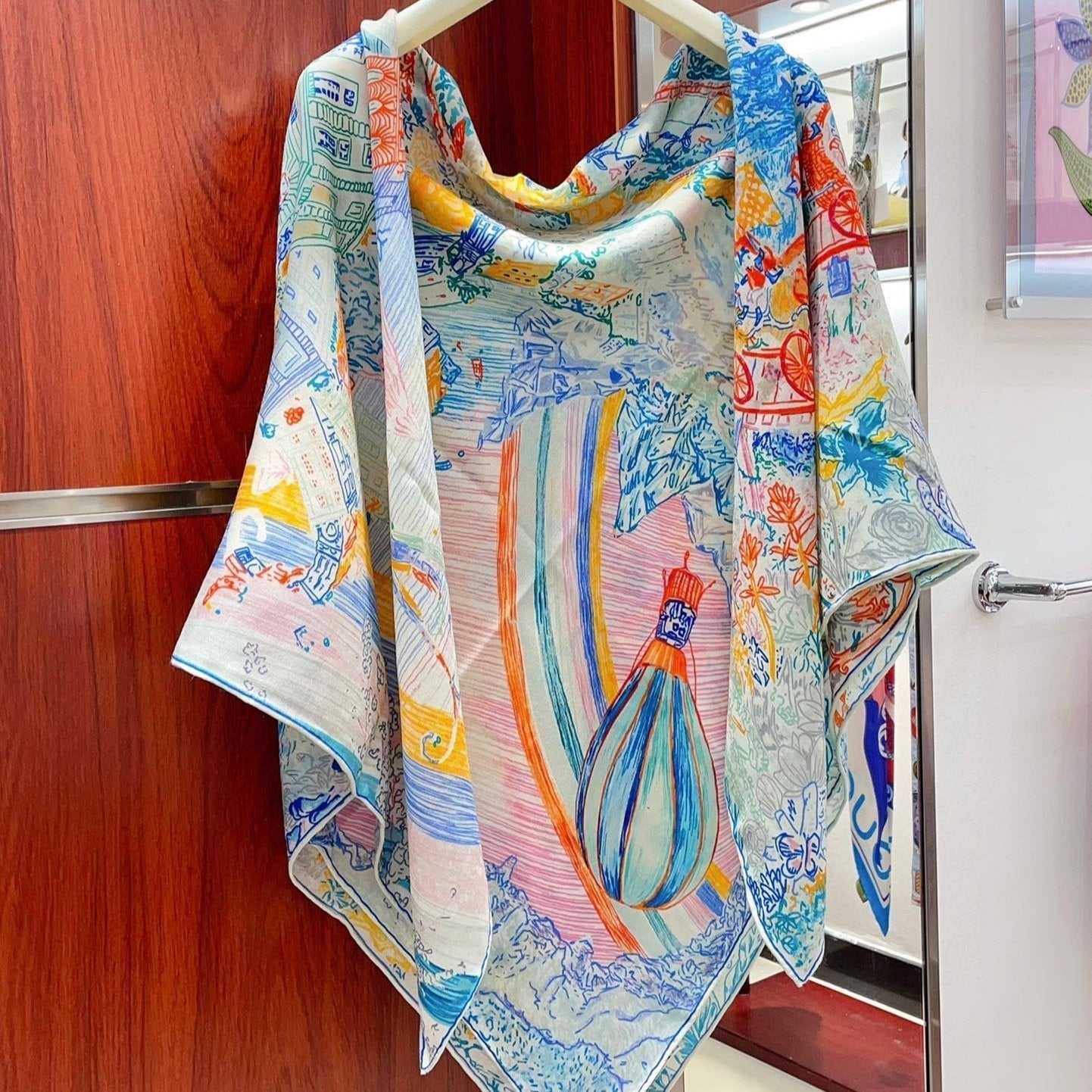 SCARF 140 CM COLORFUL 389995