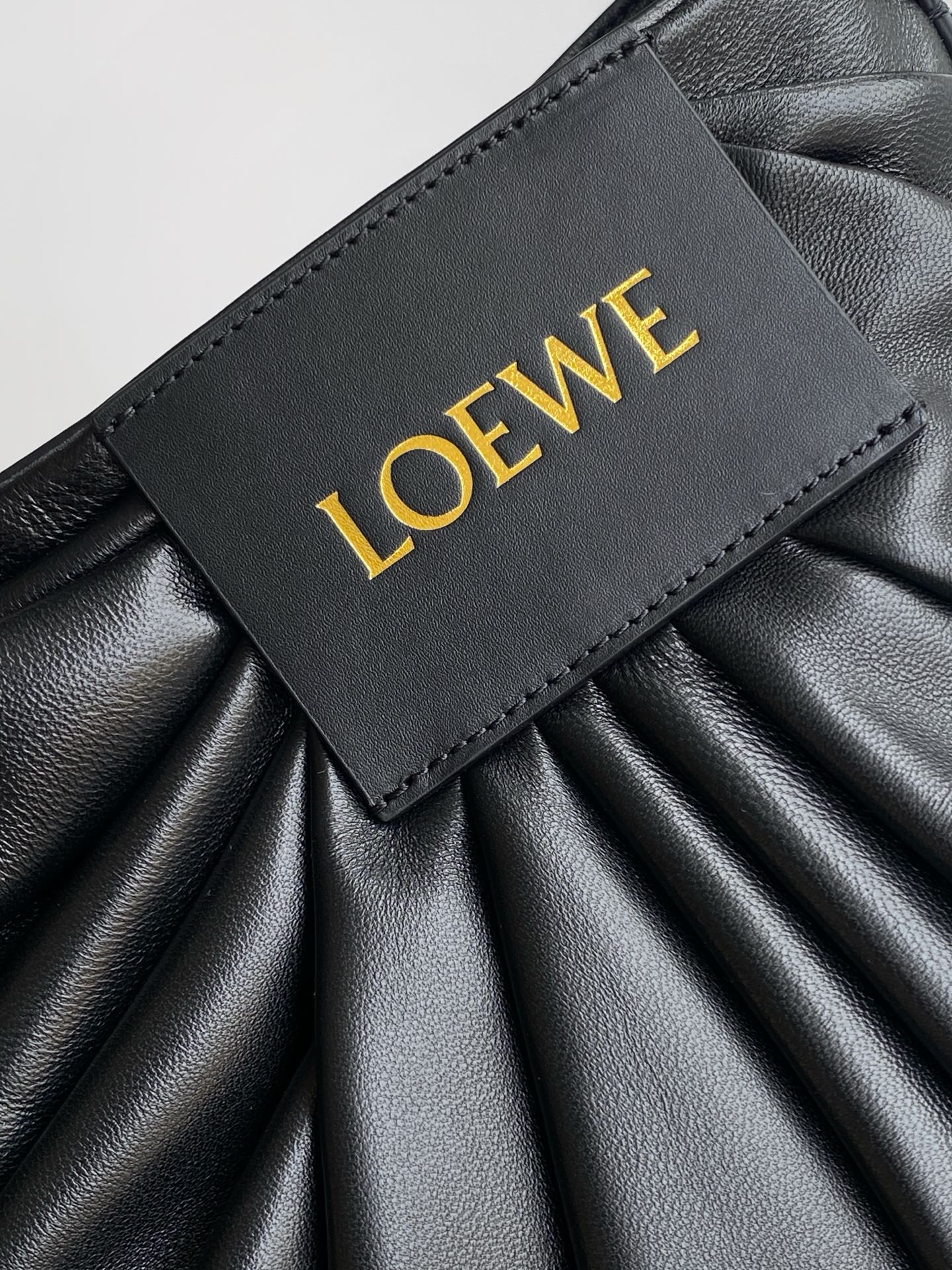 Loewe Draped Handbag 30 Black Lambskin 280534