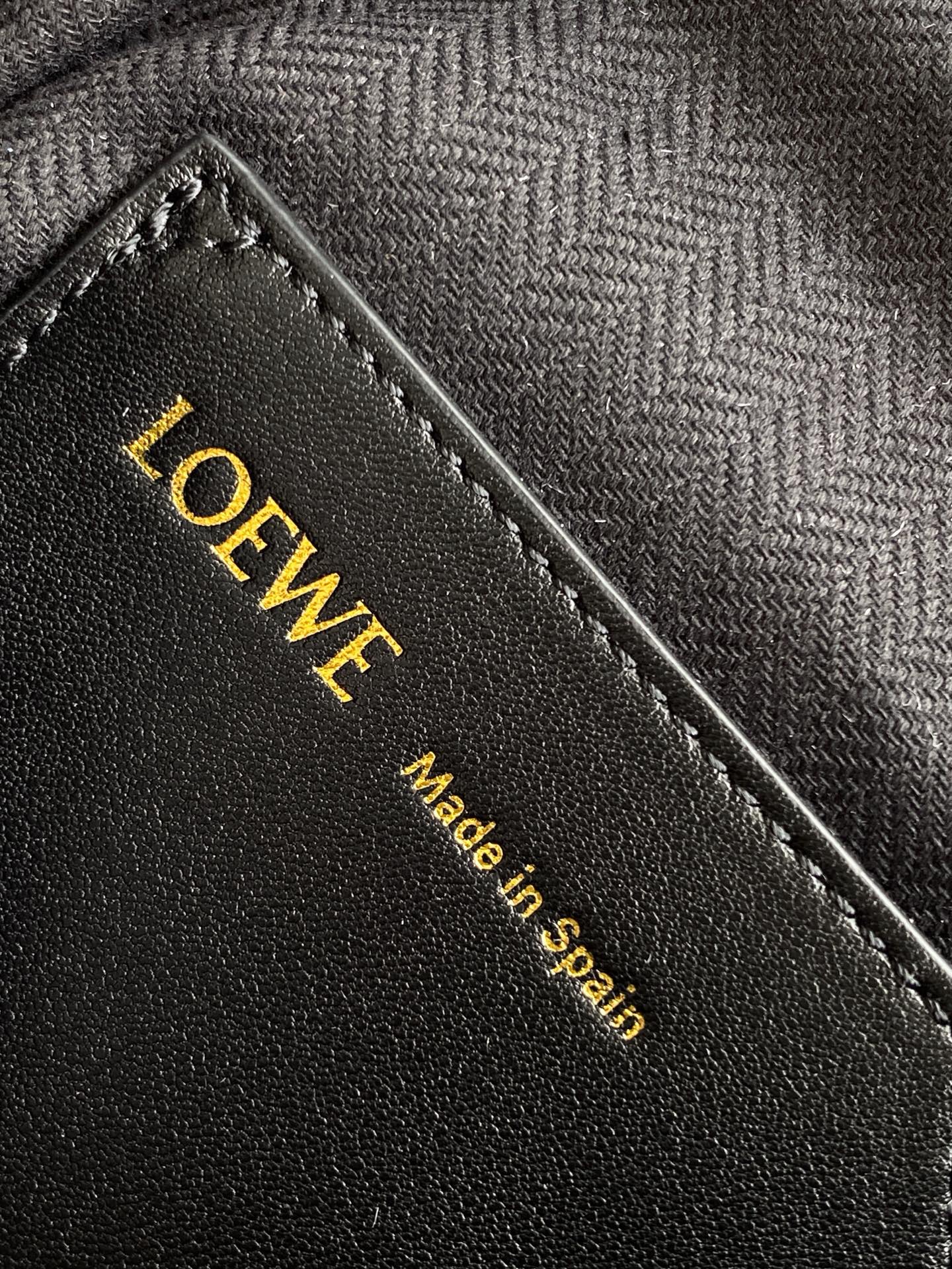 Loewe Draped Handbag 30 Black Lambskin 280534