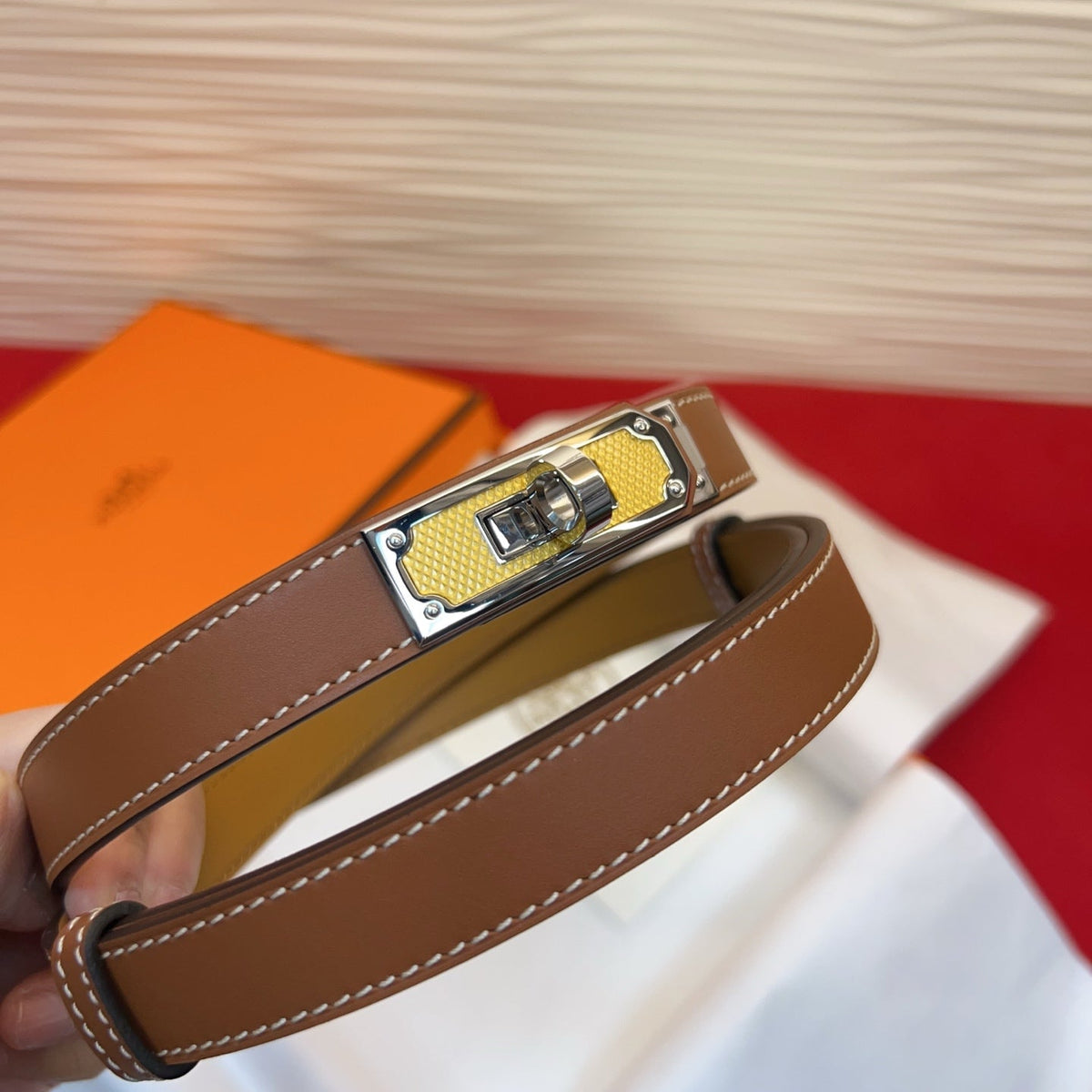 Hermes 2026 Kelly Splas'H 18 Belt Leather 211065