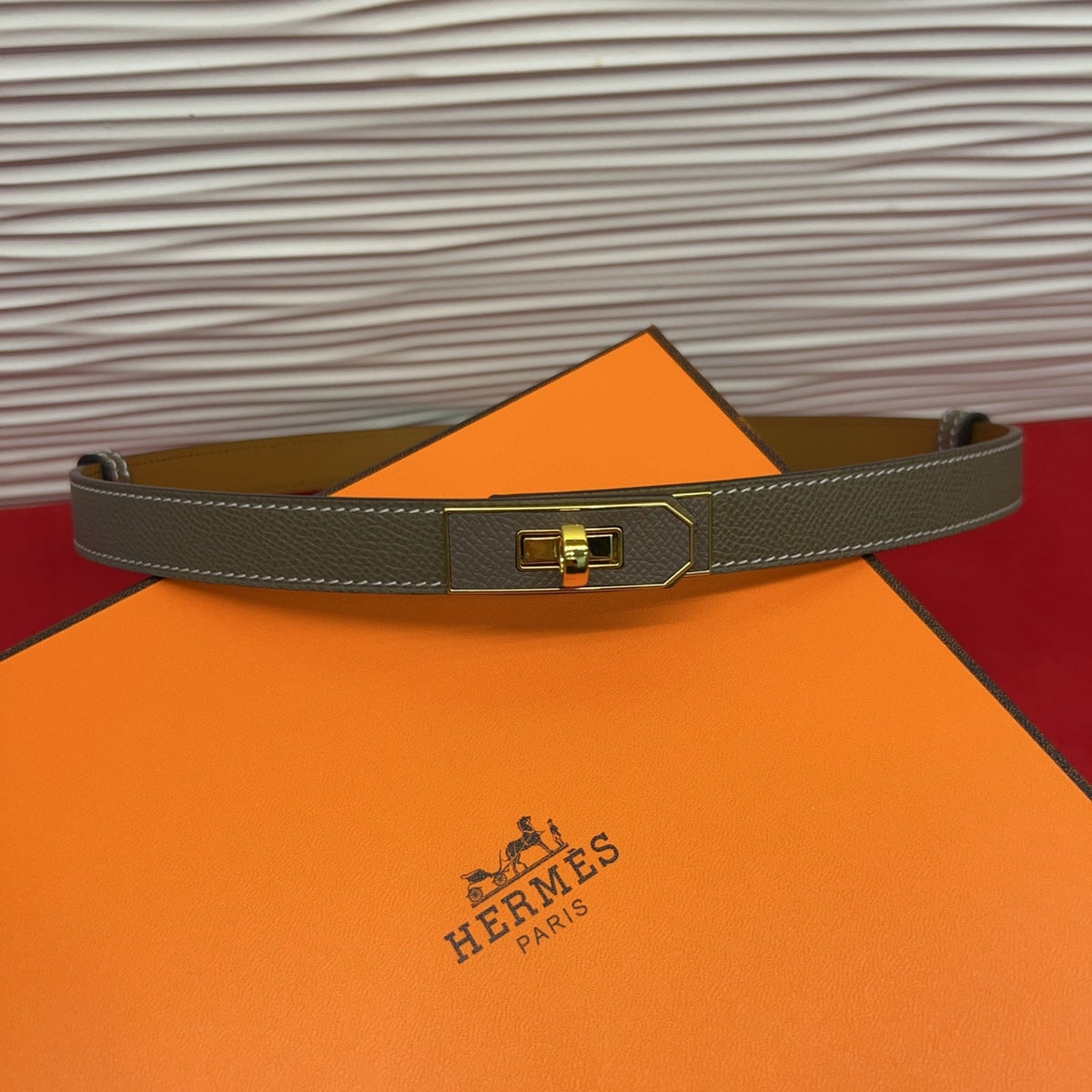 Hermes 2026 Kelly 18 Belt Epsom Calfskin 212464