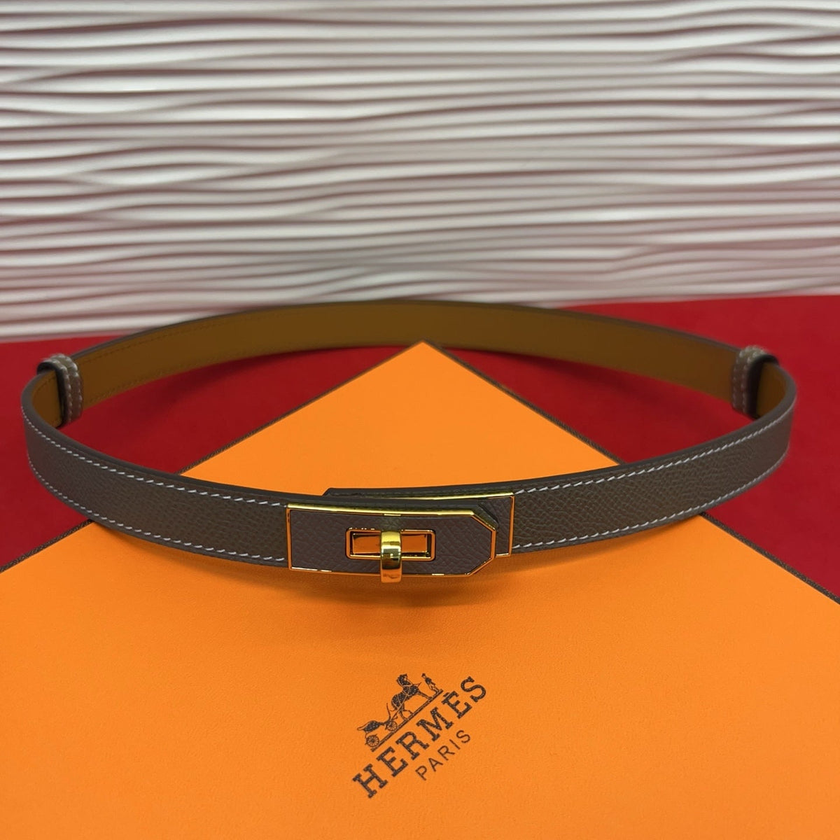 Hermes 2026 Kelly 18 Belt Epsom Calfskin 212464