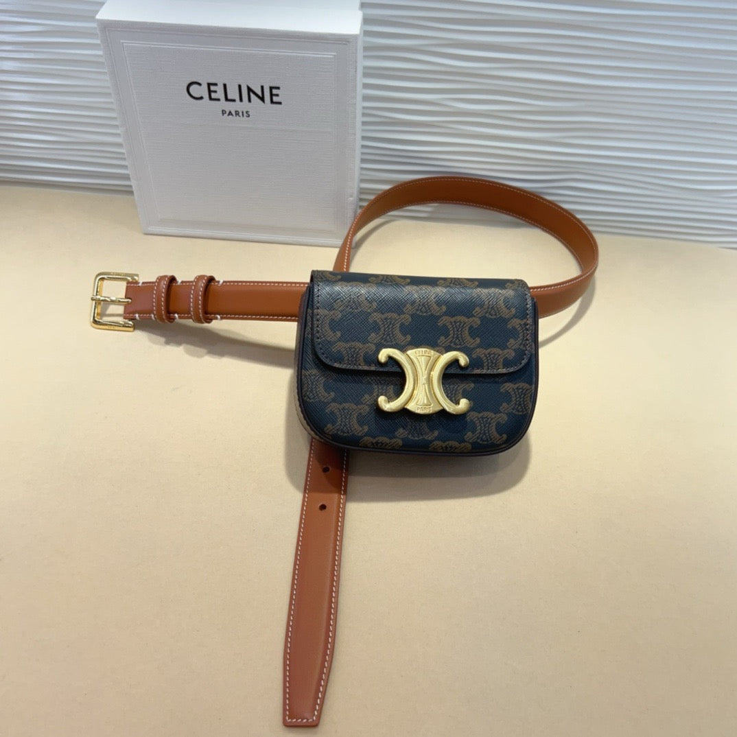 Celine 2026 Arc De Triomphe Belt Bag 25mm Leather