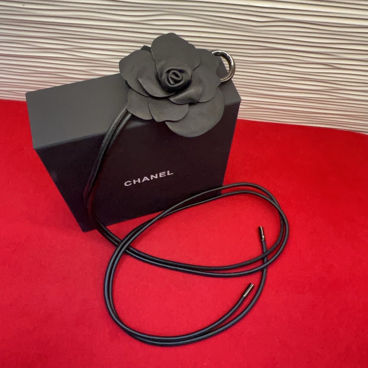 Chanel 2026 Camellia Flower Belt Leather 217065
