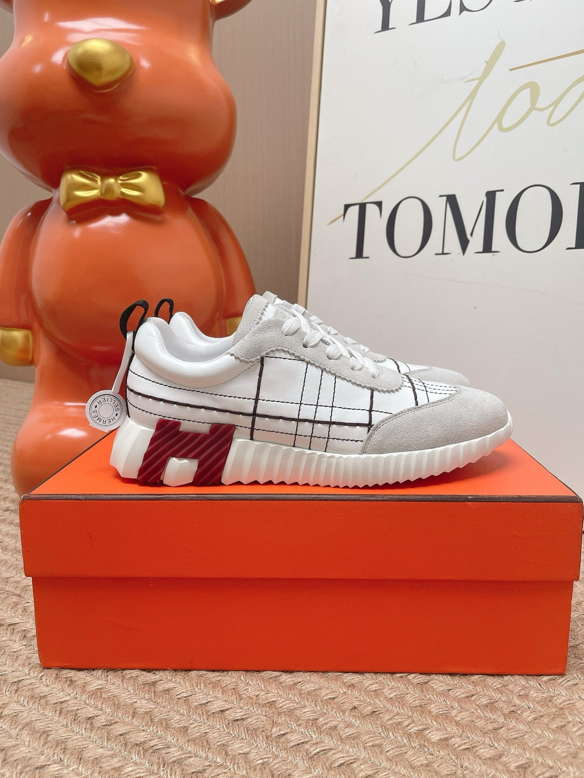HM 2026 Men Bouncing Sneakers Suede Calfskin 854501