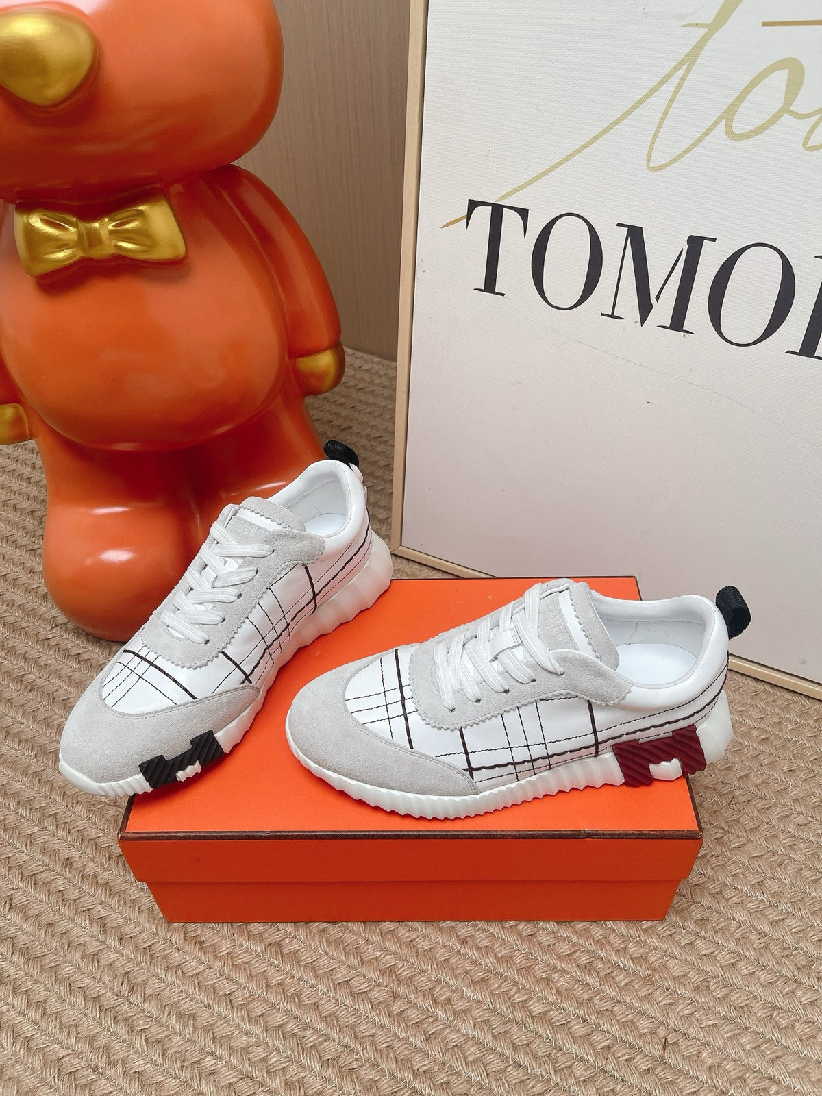 HM 2026 Women Bouncing Sneakers Suede Calfskin 854501