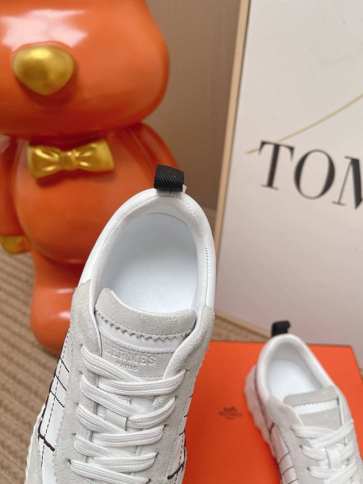 HM 2026 Women Bouncing Sneakers Suede Calfskin 854501