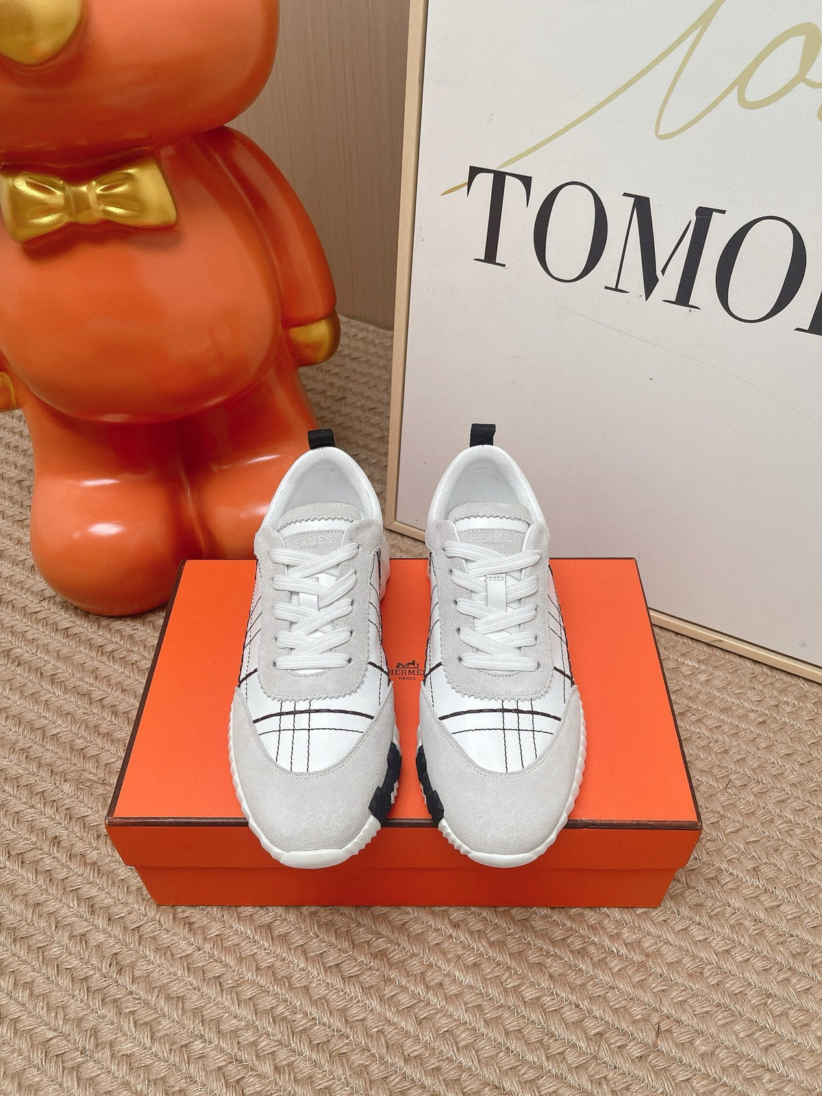 HM 2026 Women Bouncing Sneakers Suede Calfskin 854501
