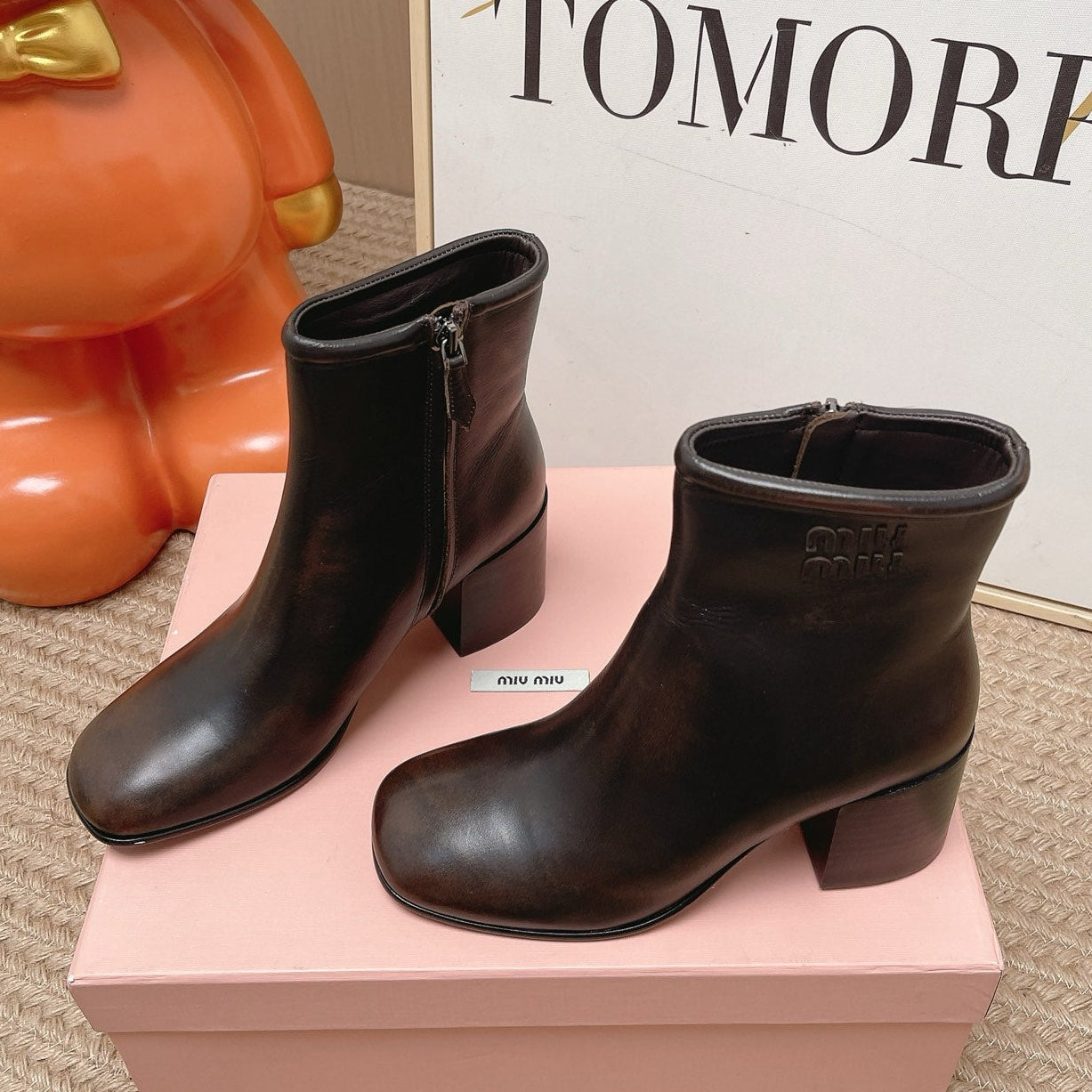 Miumiu 2026 Ankle Boots 60mm Cowhide 950954