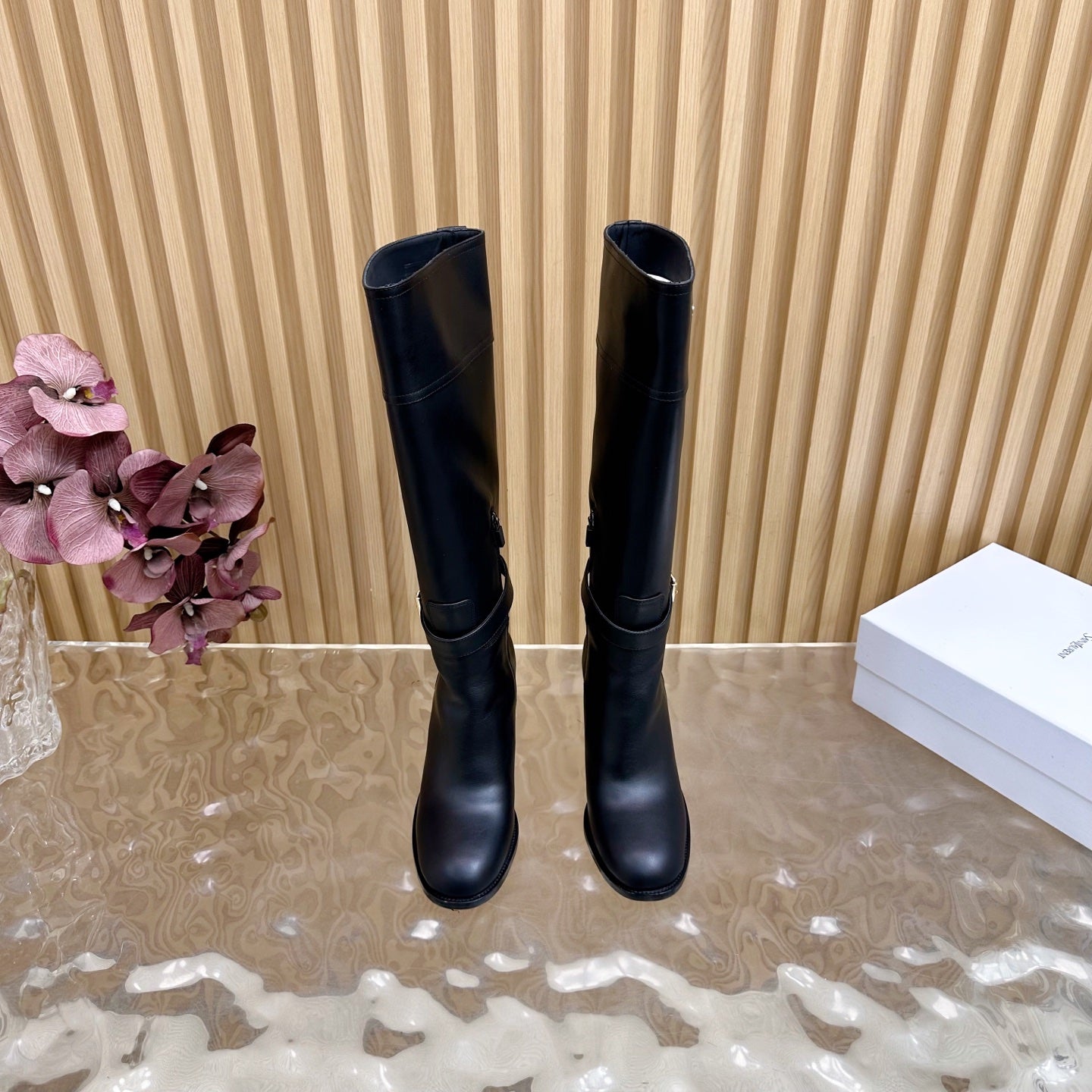 Dior 2026 D-Town Heeled Boots 80mm Suede Calfskin 956000