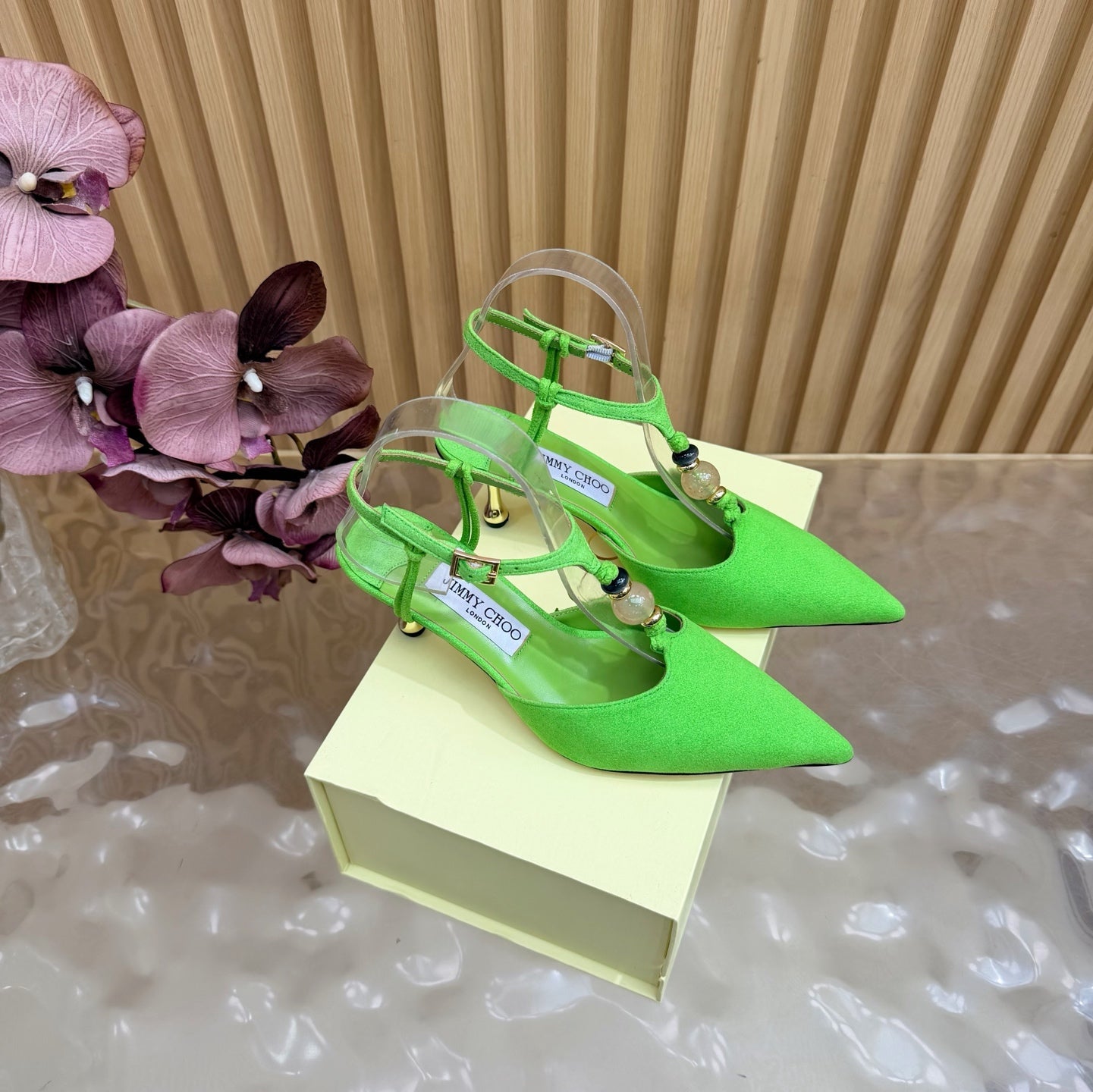 Jimmy Choo 2026 Lauri Slingback 65mm Suede Leather 949800